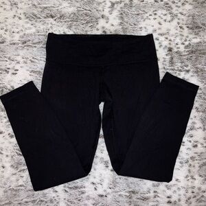 Lululemon Black Wunder Under Crop Leggings